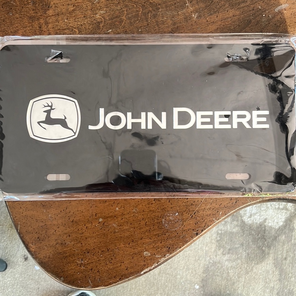 John Deere license plate